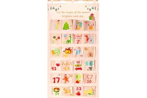 PEAZELEE Adventskalender zum Befüllen aus Stoff 2025, 24 adventskalender kinder zum befüllen, Hängend Weihnachten Wiederverwendbar mit 24 Stoffbeutel (XXL 66 x 130 cm)