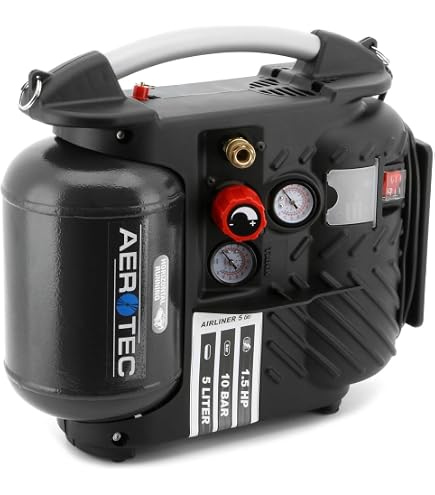 Set De 3 Outils Pneumatiques Aerotec - Avec Tuyau Spiralé De 5 M, Pression Max 12 Bar - Capacité 6.0