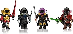 Roblox Rob0306 Dominus Dudes 4er Figuren Pack Spielset Mit 4 Actionfiguren Zubehor Und Spielcode Fur Kinder Ab 6 Jahren Amazon De Spielzeug