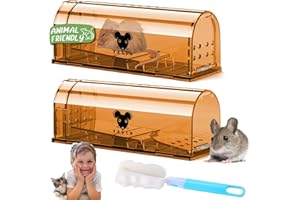 VASIN Piège à Souris Vivante, 2 Mouse Trap Intelligent,2024 Nouveau Piege a Rat Réutilisables sans Danger pour Enfants et Animaux Souricière Humane Efficace Haute Sensibilité Intérieur & Extérieu