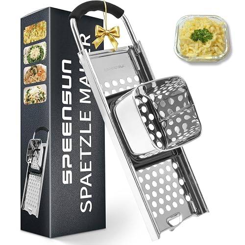Spätzlehobel mit Gummigriff, Edelstahl