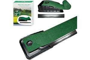 LYNXFLEX Golf Putting Mat L87''(220cm) x W12''(30cm) in Gift Box with Return Path indoor & outdoor