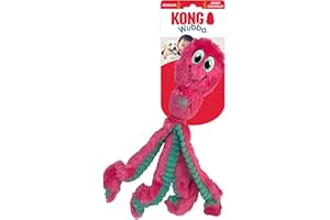 KONG Wubba Pieuvre Jouet couineur pour chien Couleurs assorties Taille L
