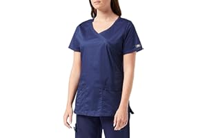 SMART UNIFORM Women's Uniform Slip-On Tunic Top, V-Neck Top, 7 Colours