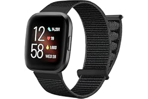 Ouwegaga kompatybilny z Fitbit Versa/Fitbit Versa 2 bransoletką dla mężczyzn, kobiet, regulowany, oddychający, wymienny pasek kompatybilny z Fitbit Versa/Versa Lite bransoletka