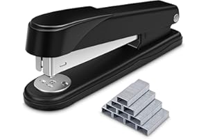 ACCOCO Heavy Duty Stapler with Box of 1,000 24/10mm Staples (50 Sheet Capacity) (Black)