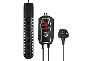 SZELAM Aquarium Heater 200/300/500W with External Temperature Controller, Submersible Fish Tank Heater with Large LED Digital Dual Displays, Tank Heater Keep Stable Temp for Tropical Fish Betta Turtle, 200W