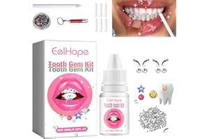 IJHYGD Zahnstein Schmuck Zahnstein Set Zahnsteine Tooth Gem Kit Zahnschmuck Set Tooth Gems Zahn Steinchen Zahnschmuck Kleber Schmetterling Zahn Edelstein Set Diy mit 1445 Pcs Tooth Gem