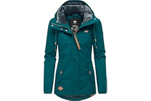 Ragwear Damen warme Winterjacke kurz mit Kapuze Monade Intl XS-6XL