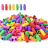 120 Pack Pencil Erasers, Sooez Pencil Top Erasers Cap Erasers Eraser Tops Pencil Eraser Toppers School Erasers for Kids Schoo