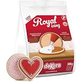 dekora Royal Icing Cookie Prep Easy to Use, Just Add Water, Real Glass Powder 300g, Icing to Decorate Cookies, Cakes and Cupc