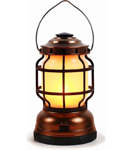 Barebones Forest Lantern – Dusty Yellow, Vintage Rechargeable LED