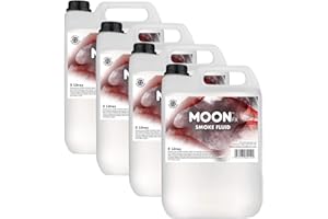 MoonFX Everyday Smoke Fluid 20L (4 x 5 Litres) - Fog Fluid that produces medium density smoke with standard hang time