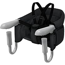 Seggiolino Da Tavolo Pieghevole Per Bambini - Con Cintura Di Sicurezza 7 Punti, Per Viaggi E Casa, Grigio