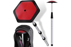 ToVii Portable Golf Club Stiff Arm Support Protector Travel Bag, Sturdy Aluminum Pole, Fully Adjustable to Protect Club