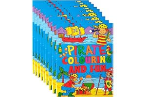 LIBETUI Lot de 10 livres de coloriage pirates - Mini cahiers de coloriage pour enfants - Petit cadeau de fête - Cadeau d'anniversaire d'enfant - Livre de coloriage pirates