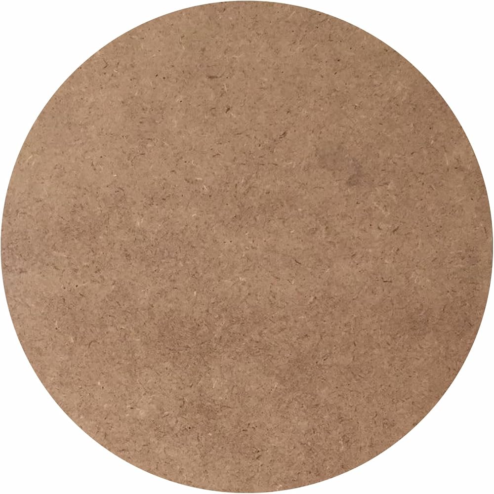 SaltanArt Supla Amerikan Servis Runner Ham MDF Drolit Magnet ve Bardak Altı Ahşap 3 mm (2,7 mm) Kalınlık (6 cm, 24'lü Paket)