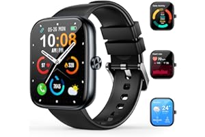 MFVLP Smart Watch for Men Women(Answer/Make Calls), 1.83"HD Fitness Watch, with Heart Rate/Sleep/SpO2 Monitor, 110+Sports Modes Fitness Tracker with Step Counter, IP68 Waterproof, Smartwatch for Android iOS
