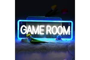 LMYDIDO GAME ROOM Neon Sign Game LED Neon Light Sign USB Power Personalized LED Neon Signs Letters Neon Lights for Boys Bedroom Gaming Room Wall Decor