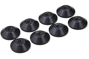 PrecisionGeek Lautsprecher-Pads aus Aluminium, konische Form, 20 mm Durchmesser, für HiFi-Ständer, Lautsprecher, Soundbar, 8 Stück
