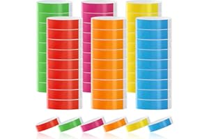 Elkflee 120 Pcs Festival Wristbands for Events Waterproof Writable Neon Paper Wrist Bands Party Entrance Bracelets Armbands for Security Parties Clubs Concert Waterparks Contests (6 Colors)