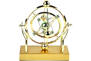 QIXFYZE Pendolo a Moto Perpetuo con Orbita Celeste - Decorazione Rotatoria Creativa for Casa, Pendolo a Moto Perpetuo di Newton Fantastici Giocattoli da Scrivania, Gadget da Scrivania