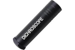 GAIN EXPRESS Handheld Heavy Duty Calcite Dichroscope, Trichoic Gem & Gemstones Gemological Testing, Jeweler Tool Metal Body Gemology 15mm Diameter Gemologist