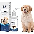Petclear Ear Cleaner for Dogs and Cats, with Bendable Applicator, Non-Irritating, Pet Ear Drops to Eliminates Ear Odour, Dirt and Debris, 60ml