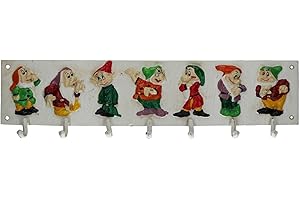 AB Tools Snow White 7 Seven Dwarfs Coat Hanger Hook Disney Dwarves Rack Children