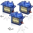Micro Servo 1.3 KG 4.8 V Heemol Servo Motor High Torque 180 Degree Servo for Mini Servo RC Cars and Boats, Model Robot Arm, Hobby(3PCS)