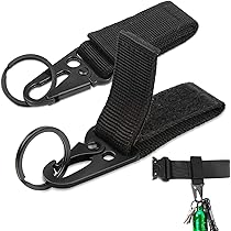 4 Moschettoni Grandi Da 8 Cm - Lega Alluminio, Neri, Per Zaini, Campeggio, Guinzagli - Foto 13