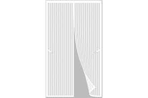 DOGUO Zanzariera Magnetica Per Finestra 110 x 290 cm Anti Zanzare Insetti Zanzariera Chiuso Automaticamente Magneti Rete Antizanzare Zanzariera Per Finestra Per Tutte Le Finestra, Bianco