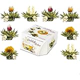 Creano Variazione di fiori di Tè in un formato di Tazza esclusivo „Fiori di Tè Tèlini“ | 8 Fiori di Tè di 4 tipi diversi (Tè 
