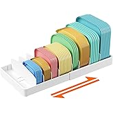 Lifewit Range Couvercle Extensible 34-62 cm, Rangement Casserole Tiroir Cuisine, Organisateur de Boîte à Lunch avec 8 Séparat