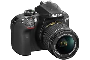 Nikon D3400 + AF-P 18-55 (non-VR) 24.2MP Digital SLR Camera & Lens Kit - Black