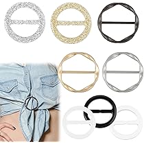 2 Pcs D'Anneaux Pour Echarpes Boucle, Métal Rond Boucle