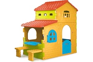 Feber- Kinderspielhaus Super Villa, Mehrfarbig, für Kinder ab 3 Jahren und älter, Famosa (800013047)