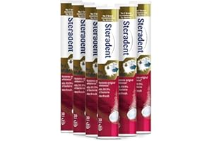 Steradent SIX PACKS of Pro White Denture Cleanser 30 Tablets by