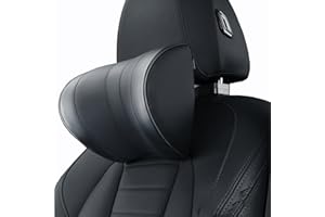 VNIYORS Nackenkissen Auto, Kann Beliebig Angepasst Werden Auto Kissen KopfstüTze, Auto Nackenkissen KopfstüTze Weicher Memory-Schaum, Gut Zum Schlafen Auf Langen Reisen KopfstüTze Auto Kinder (Schwarz)