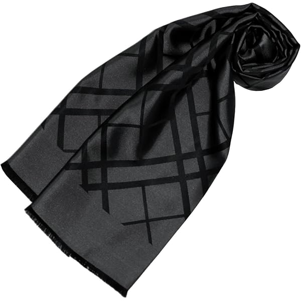 Lorenzo Cana Herren Wendeschal 70x190cm - Seide Viskose Dunkelblau Gold