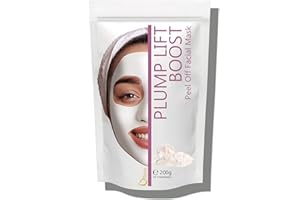 Oïléna - Masque Anti-Âge Algues Peel-Off | Réduit Rides et Ridules | Immersion Détoxifiante | Soin Luxueux pour la Peau | Régénération et Hydratation Profonde, Transparent, 200 g (Lot de 1)