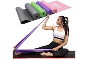 PROIRON Bandes Elastiques de Résistance Fitness Naturel Latex Bandes d'exercice pour Musculation Etirement Yoga Pilates dans Salle de Gym ou Domicile (Vert, 2M)