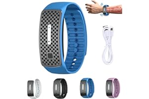 PNEDEODM 2 Stück Matteo Ultraschall-Körperform-Armband, UltraSonic LymphDrainage Slimfit-Armband, Magnetarmband für alle Männer und Frauen (Blau)