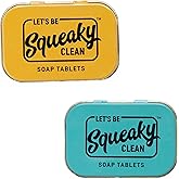 SqueakyClean Hand Made 30 Soap Tablets in Each Tin | Single Wash Hygiene Bar | Hand Care | Convenient | Travel & Pocket Frien