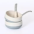 Eha Earth-Friendly Soup Bowls with Spoons | 250 ml | Made with Rice Husk Biocomposite | Microwave Safe Bowl | Serving Bowl Set of 2 | Azure