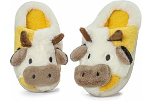 MASOCIO Pantuflas Niños Niñas Zapatillas de Estar por Casa Animales cogedor Calentar Antideslizante Talla 26-37 EU