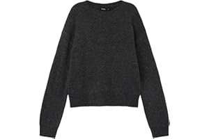 NAME IT Mädchen Nlflodet Ls Short Knit Noos Strickpullover