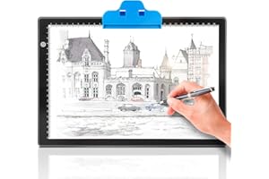 GIANTARM A4 Tavoletta Luminosa da disegno, LED Tavolette da Disegno con Luminosità Regolabile, Alimentazione USB Portatile, Tavola Luminosa Led Per Gli Artisti, Animazione, Abbozzare, Progettazione