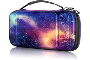 ‎FINTIE Fintie Tragetasche für die Nintendo Switch Lite - [Stoßfeste] Hartschalen Aufbewahrungstasche mit 15 Spielkartenhaltern Haltegurt für die Nintendo Switch Lite Konsole & Accessoires, Die Galaxie