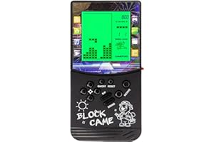 HLF Nouveau Grand écran Brick Game Rétroéclairage Vert 23 Jeux multimodes intégrés La Vitesse et la difficulté Peuvent être ajustées Convient comme Cadeau pour Enfants